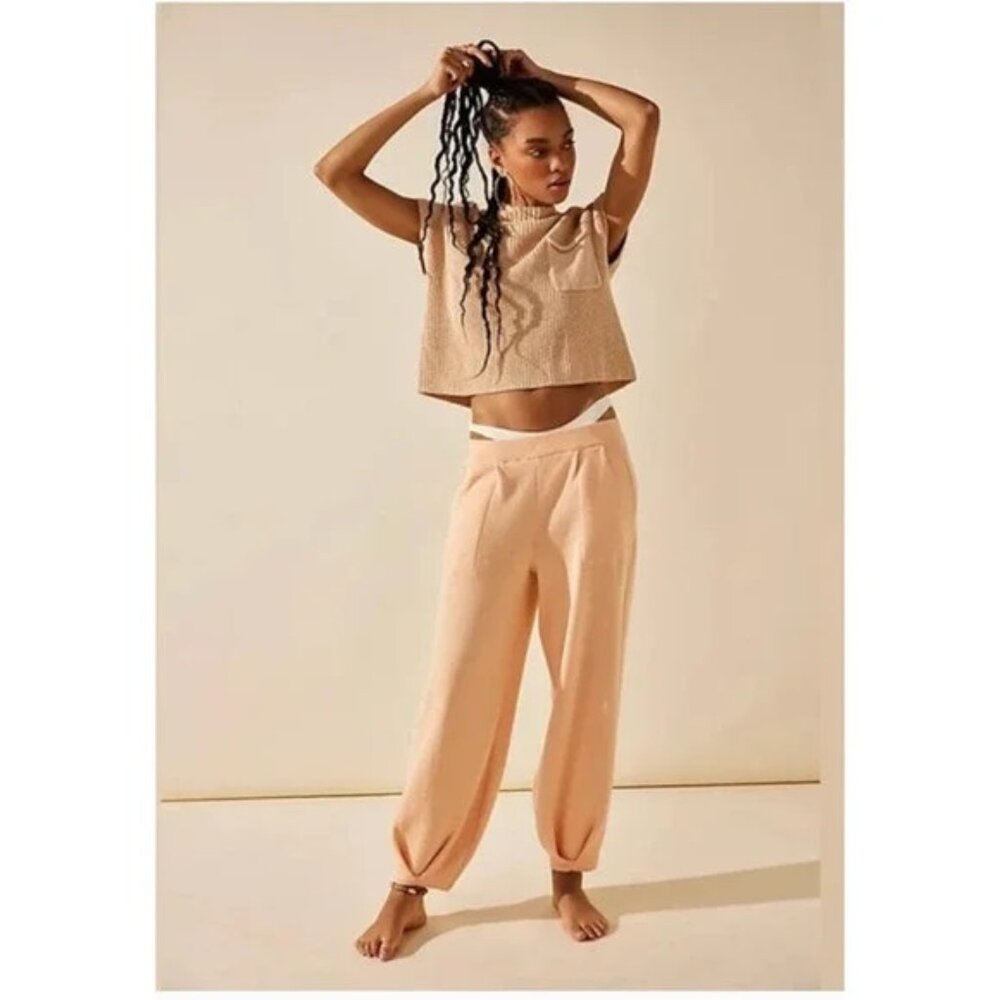 NWOT Free People Freya Sweater Set Peach size- EXTRA SMALL